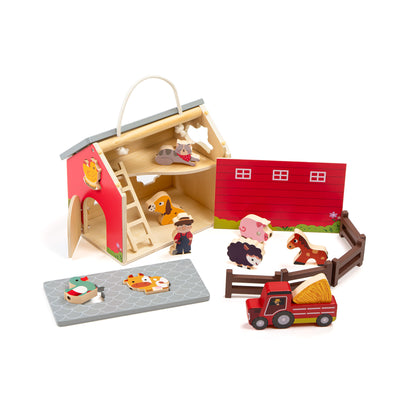 Vocabulary Building Pretend-Play Farm Set