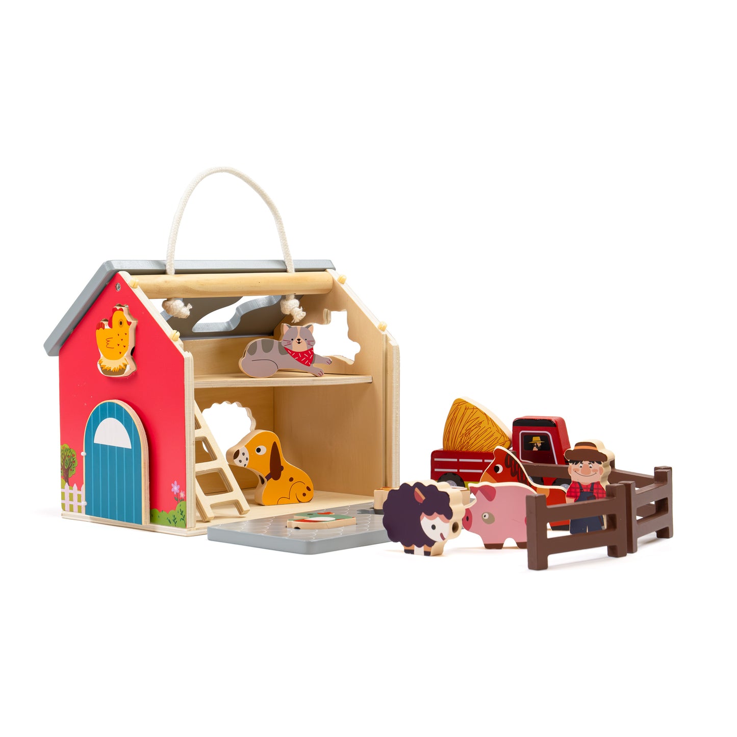 Vocabulary Building Pretend-Play Farm Set