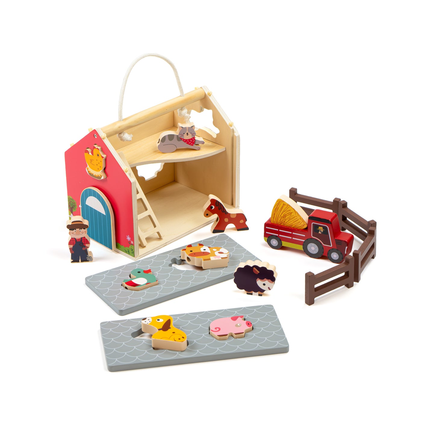 Vocabulary Building Pretend-Play Farm Set