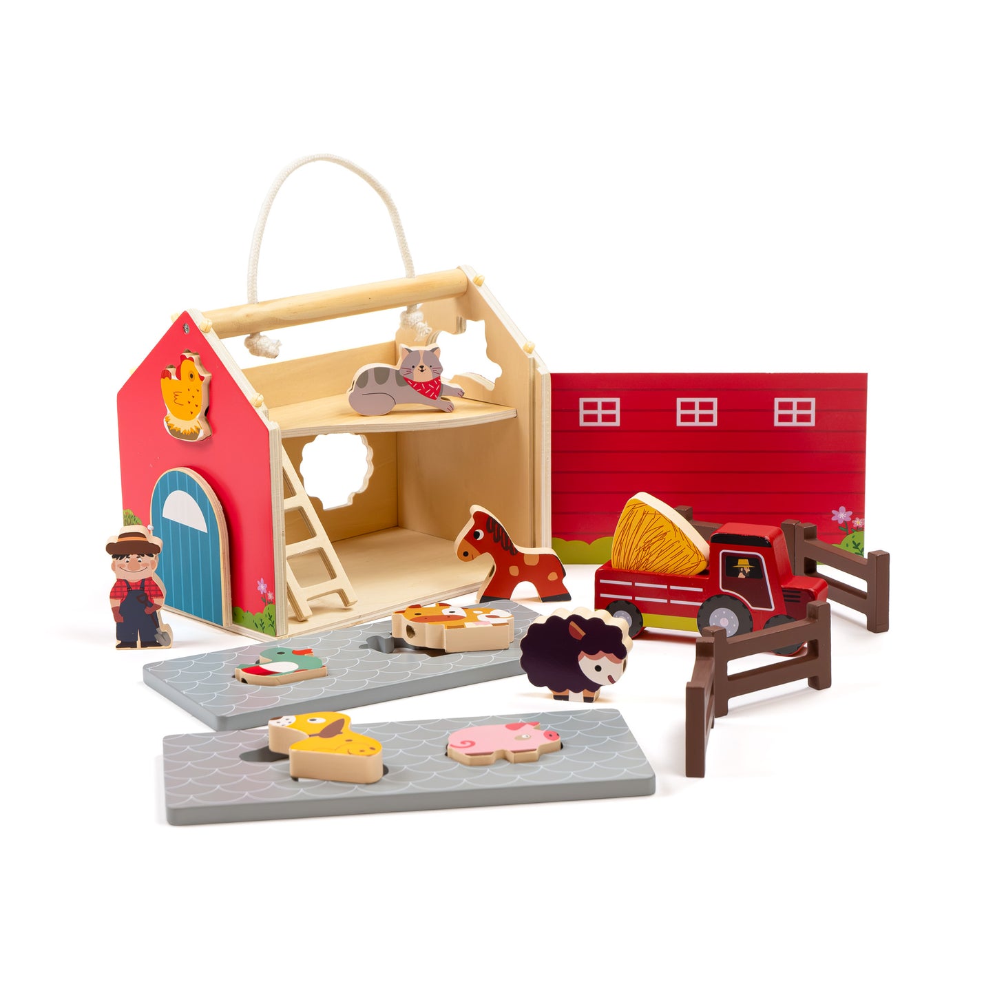 Vocabulary Building Pretend-Play Farm Set