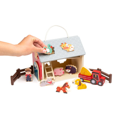 Vocabulary Building Pretend-Play Farm Set