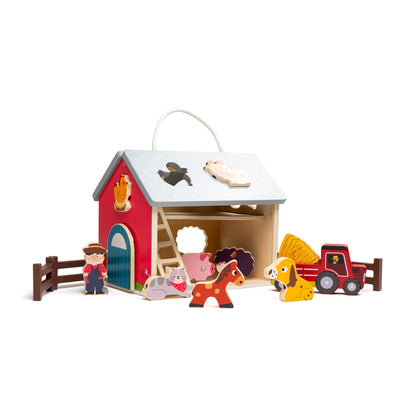 Vocabulary Building Pretend-Play Farm Set